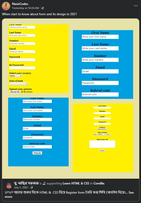 HTML & CSS Forms